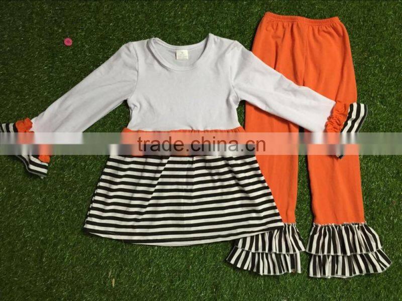 children's autumn cotton clothes halloween outfit wholesale remake solid color clothes suit sets fall children clothing