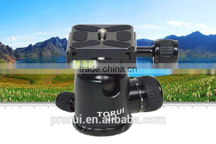 Q02 SLR camera tripod ball head gimbal lock hydraulic damping micro-benchmark