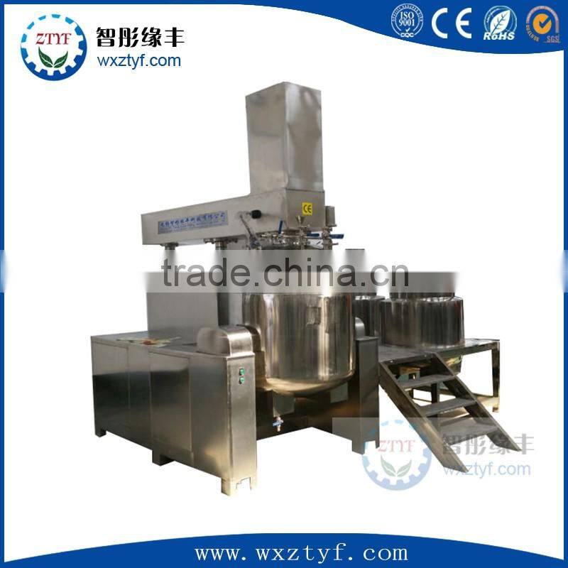 Customized CE certificated ZT 250L medicine emulsifier machine,ointment vacuum emulsifying mixer machine