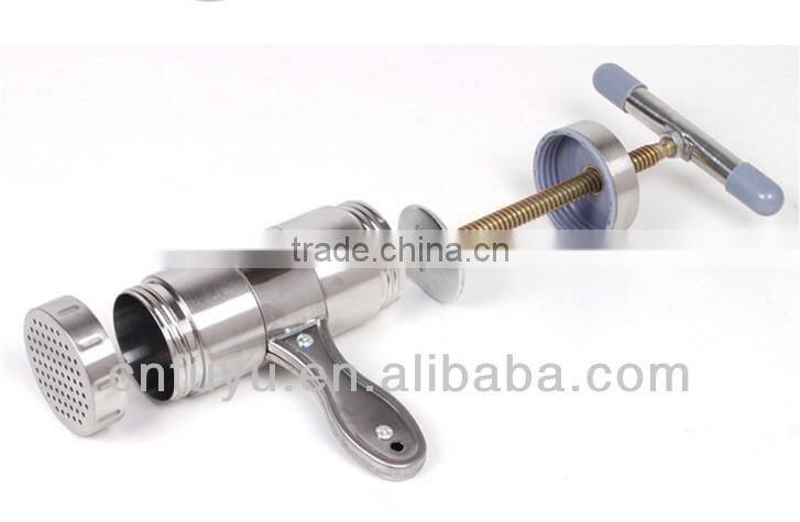 New stainless Steel Home Manual Pasta Machine With 5 Noodles Template