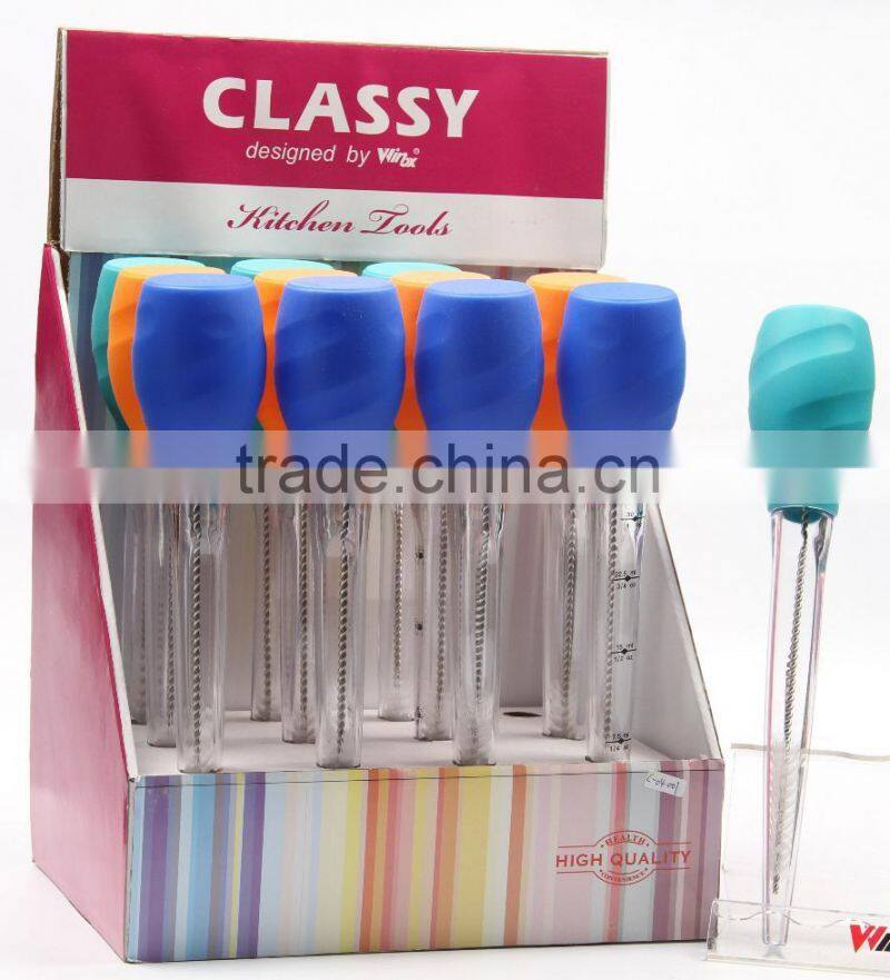 FIT FDA STANDARD SILICONE SIMPLE OIL BASTER WITH CLEAN BRUSHER