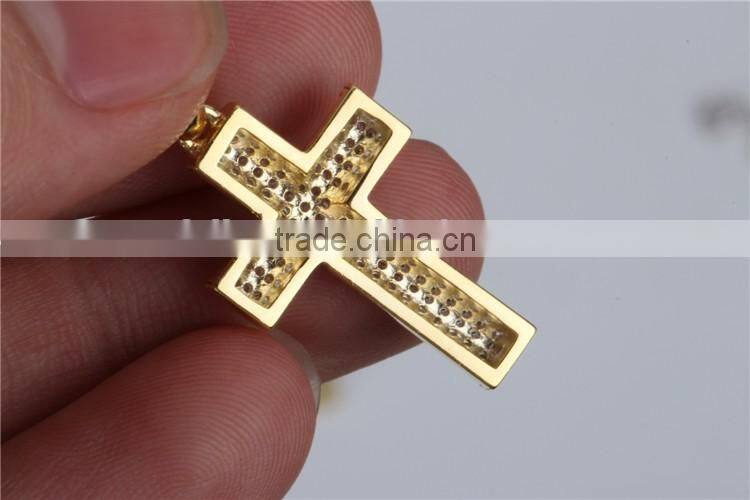 Fashion wedding 925 pure silver cross pendant religious jewelry