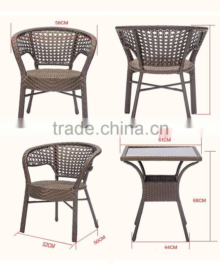 High Quality Leisure PE Rattan Modern Patio Set Garden Furniture Rattan Furniture Set