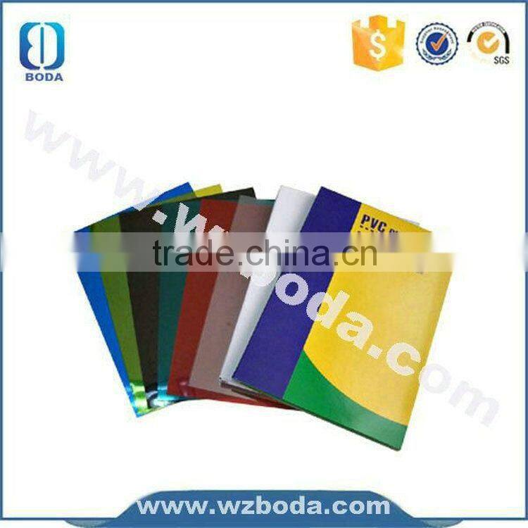 pvc-cover notebook with pen loop ,binding machine ,with high quality