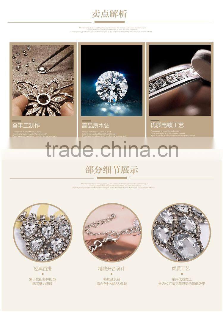 Splendid Womens Bib Statement Luxury Rhinestone Necklace For A Classic But Elegant Design