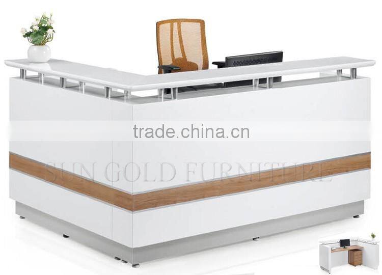 Office front counter design reception desk for retail store (SZ-RTB032)