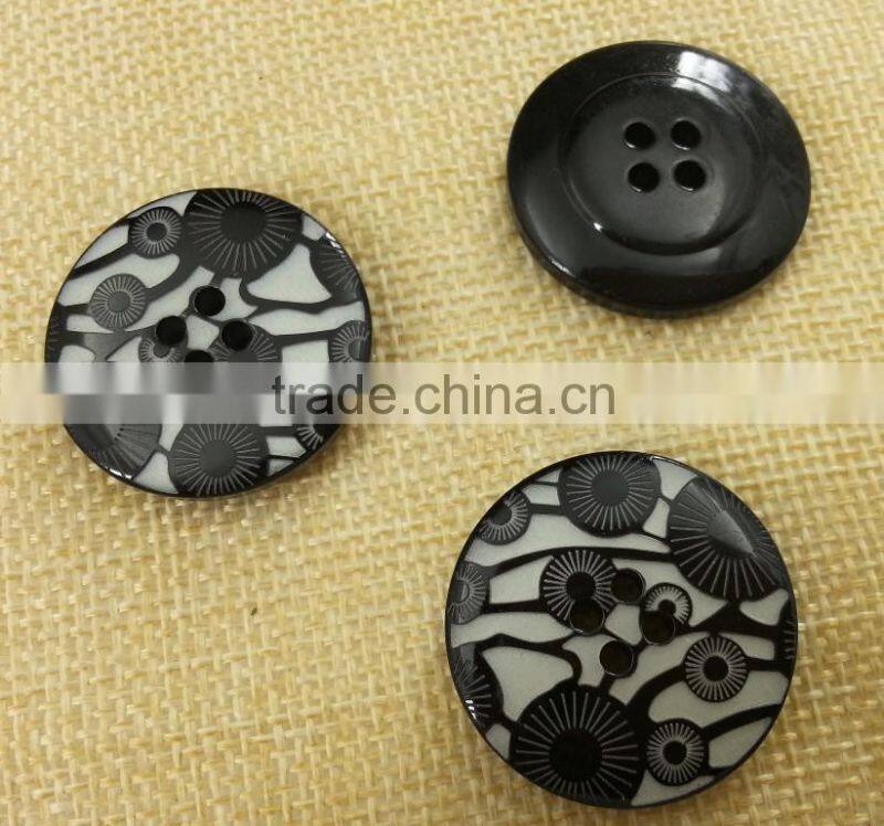 44L Laser cutting resin coats button ---- ZA020