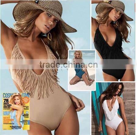Alibaba China women Sexy push-up one-piece Swimsuit European swimwear