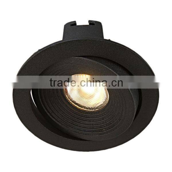 7W IP54 2014 adjustable dimmable cob led downlighting housing