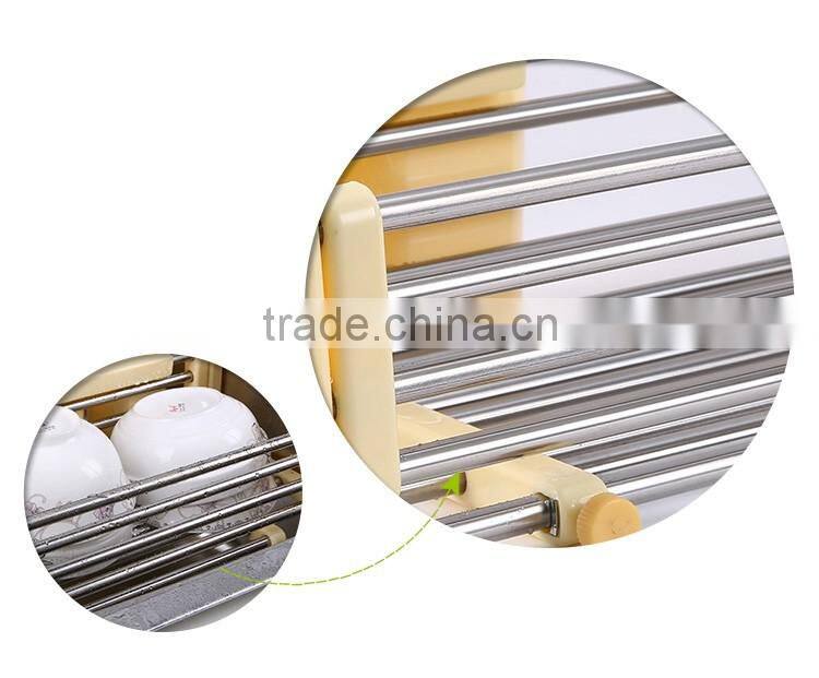S/S+ABS+PP 16.5*40.2*9.5 Kitchen sink dish rack/dish drying rack/drying rack