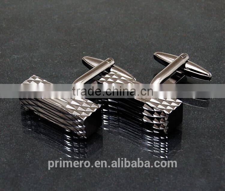 PRIMERO 2015 Fashion jewelry 316l poppy cufflink Opal Cufflinks Laser Pattern Cufflinks French cufflinks Classic cufflinks