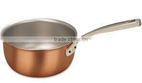 Hot sale Durable Copper Aluminum Non-stick Sauce pan Milk Pot Milk Pan Cookware inductive bottom