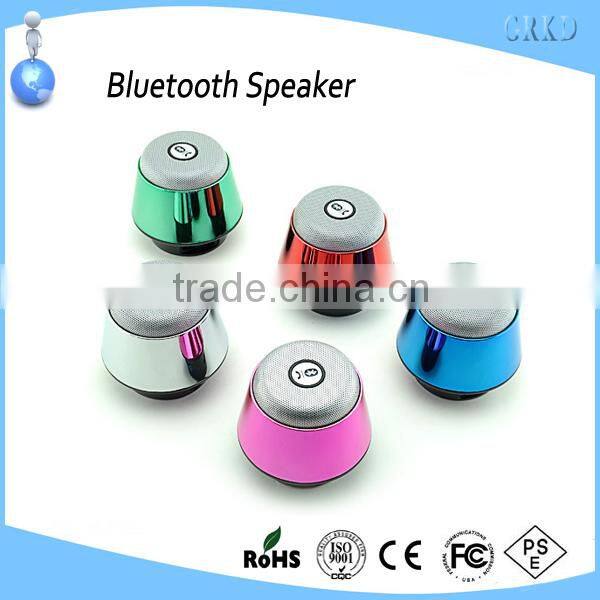 Top quality stainless steel mini bluetooth speaker with fm radio
