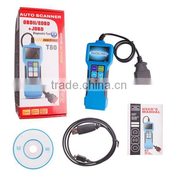 Auto Scanner T80 For Japan Cars OBDII EOBD JOBD auto scanner T80 Diagnostic Scan Tool Code Reader with super function
