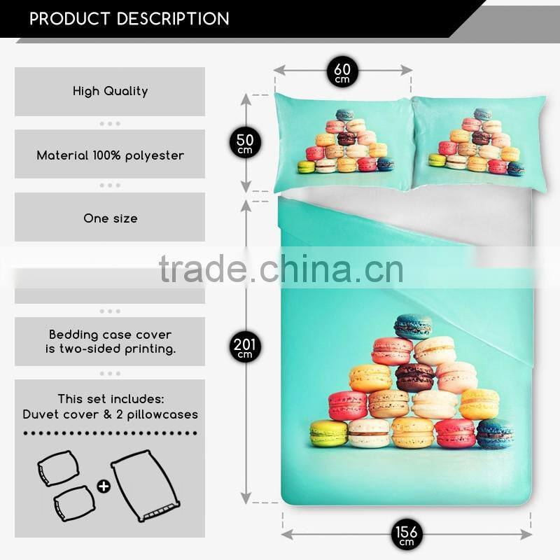 fashion color emoji 3D print bedding sets soft home textile four season collection colorful print funny animal children printing