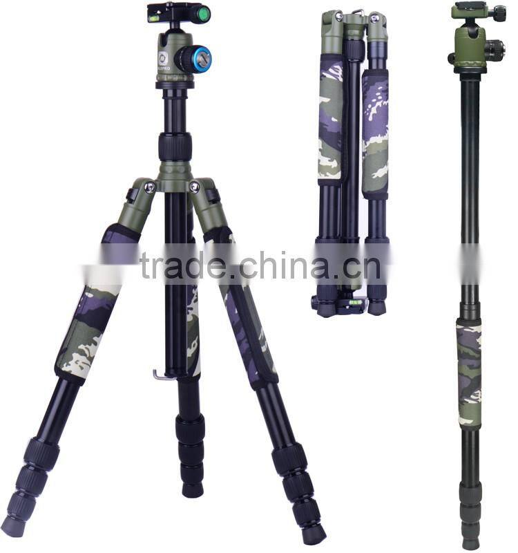 BILDPRO Best Seller Products Nature Green Tripod Camera Army Aluminum Tripod For Outdoor Photography