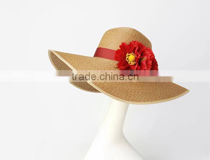 SUNNY SHINE women summer Fashion straw fedora hat Beach visor hat