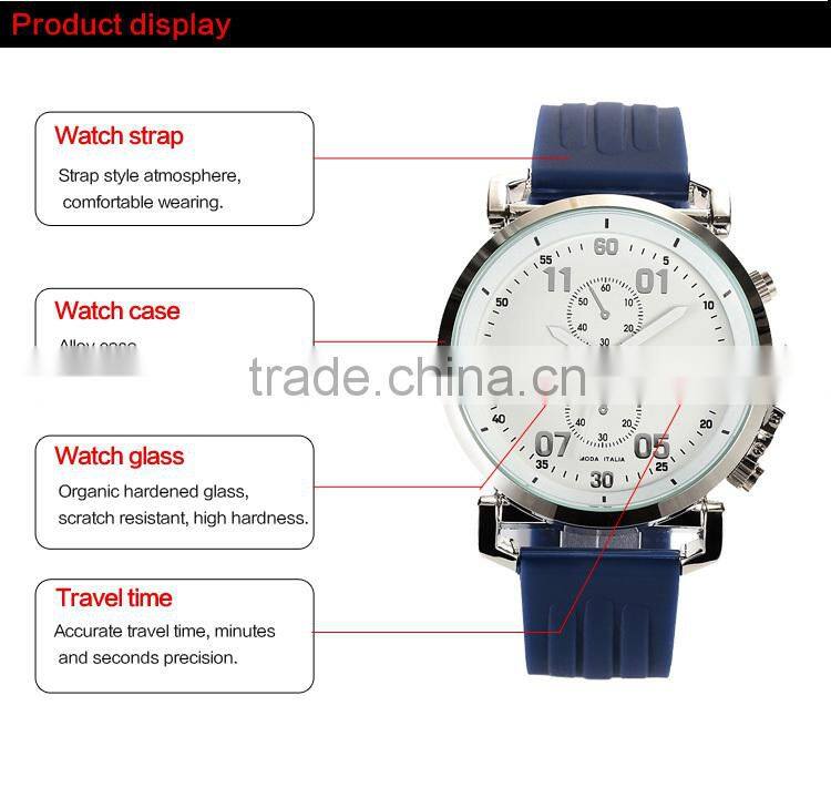 Luxury digital quartz watch , color strap watches for teens