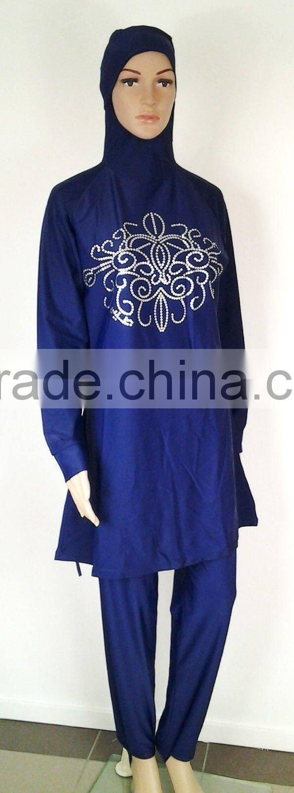 fully covered muslim islamic swimsuit