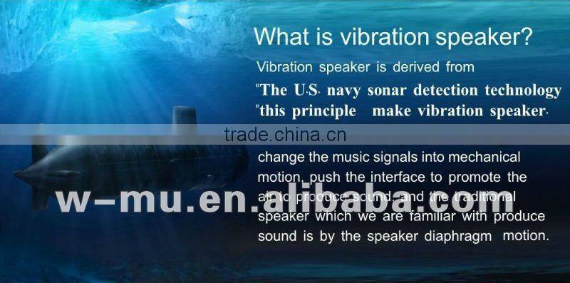 Innovative Awesome HiFi sound Vibration Speaker with touch button