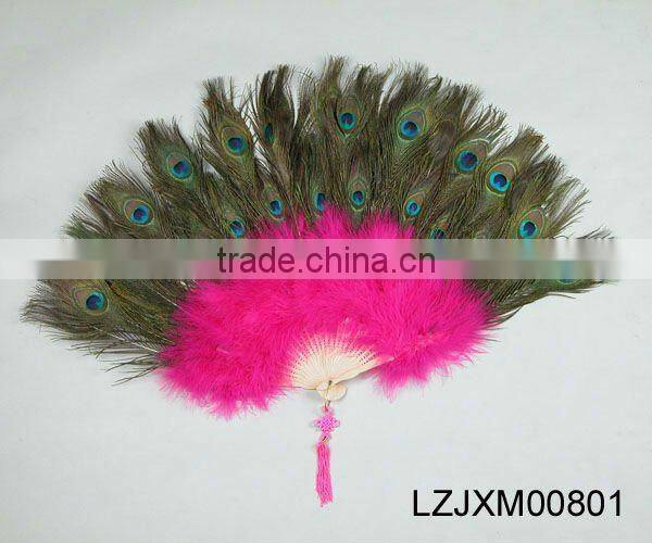 Dance costume peacock feather fan LZQYY00032