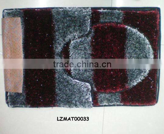 Shaggy bath mat set bath rug LZMAT00141