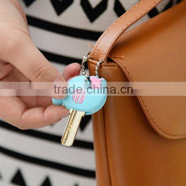 2014 promotional customized felt silicone key chain