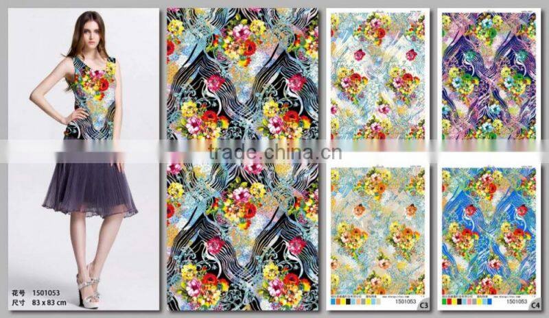 100% rayon twill digital printing fabric