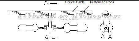 Helical Vibration Damper for electronic power fittings