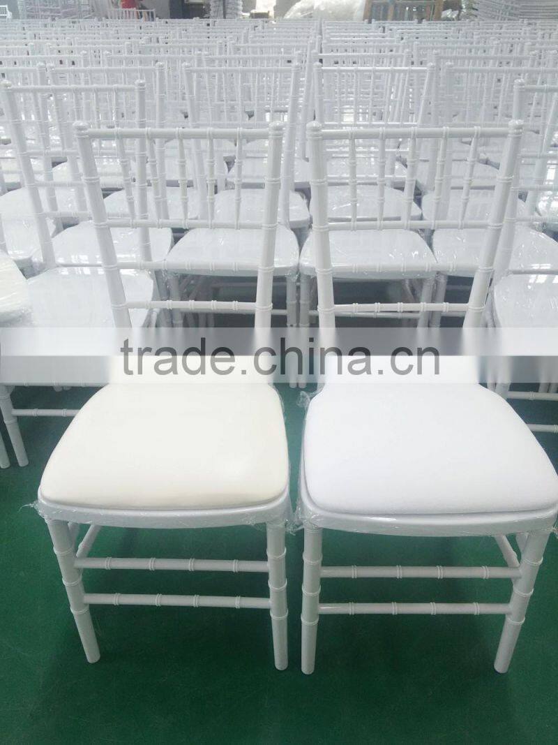knock down polycarbonate white tiffany chair/chiavari chair