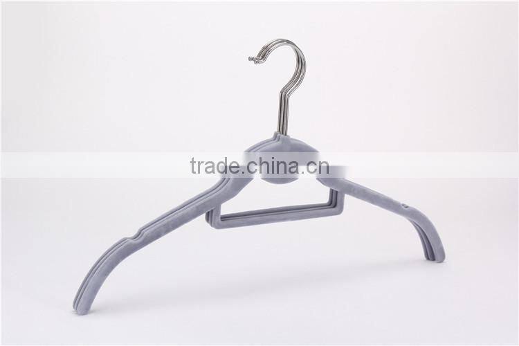 Standby Colored Clothes Hangers Velvet Flocking Non- Slip Shirt Hanger