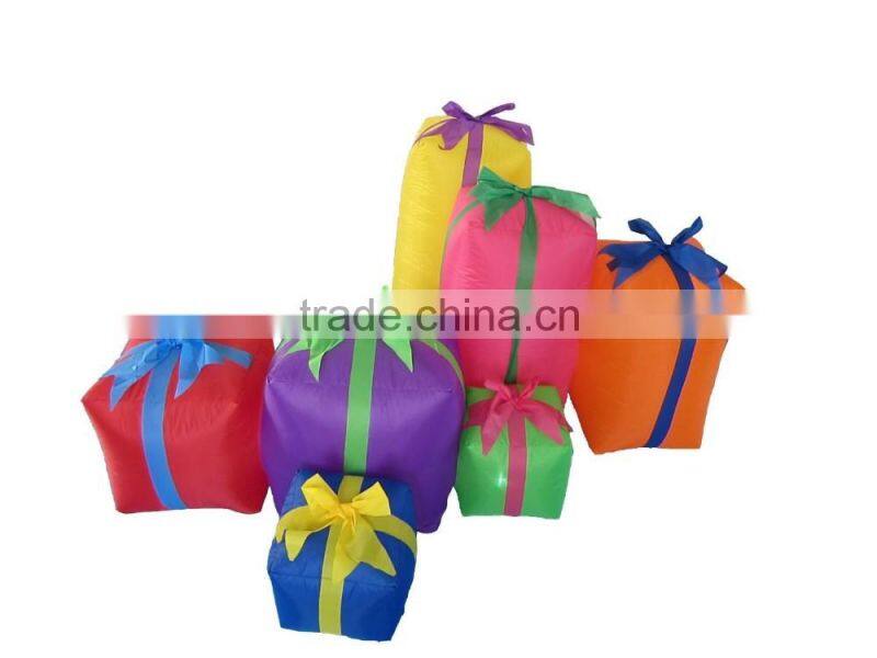 6 Foot Long Christmas Inflatable Gift Boxes Yard Decoration