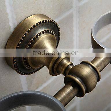 Antique Brass Wall-mounted Bathroom Double Toothbrush Holder BA2008