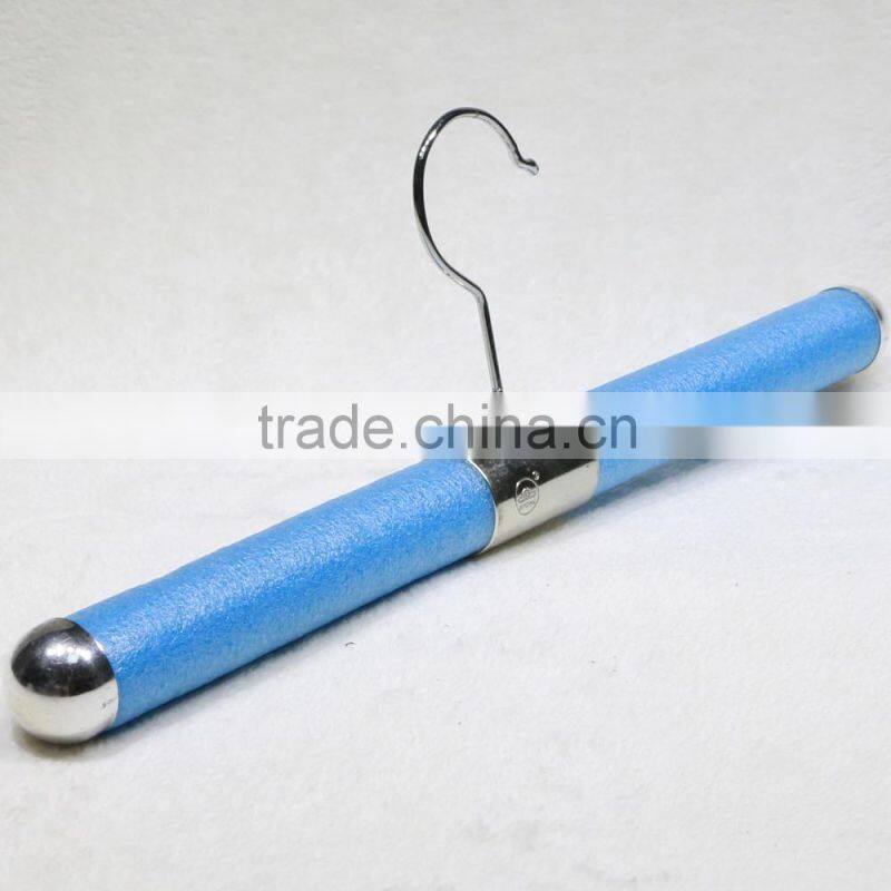 wholesale durable blue fancy folding sponge clothes hanger for display