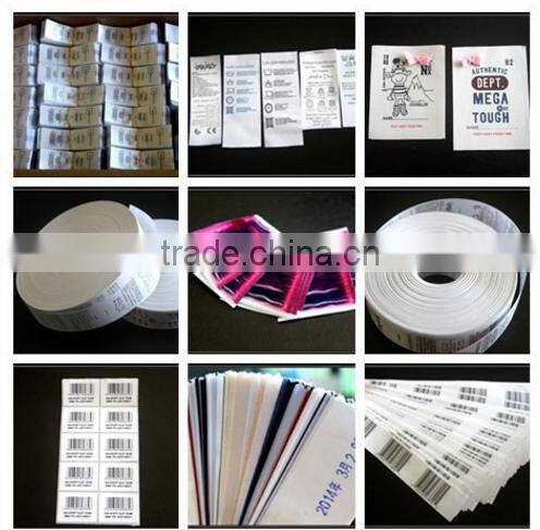 High quality custom printed labels, custom suit labels,fake designer labels(3w01)