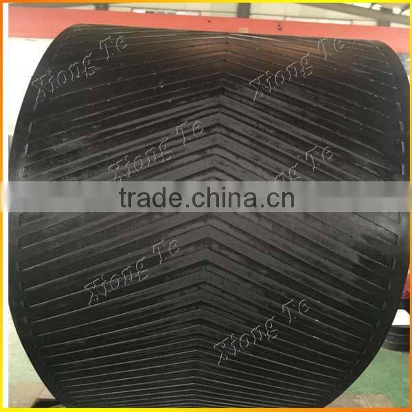 high load chevron conveyor belt chevron bone pattern