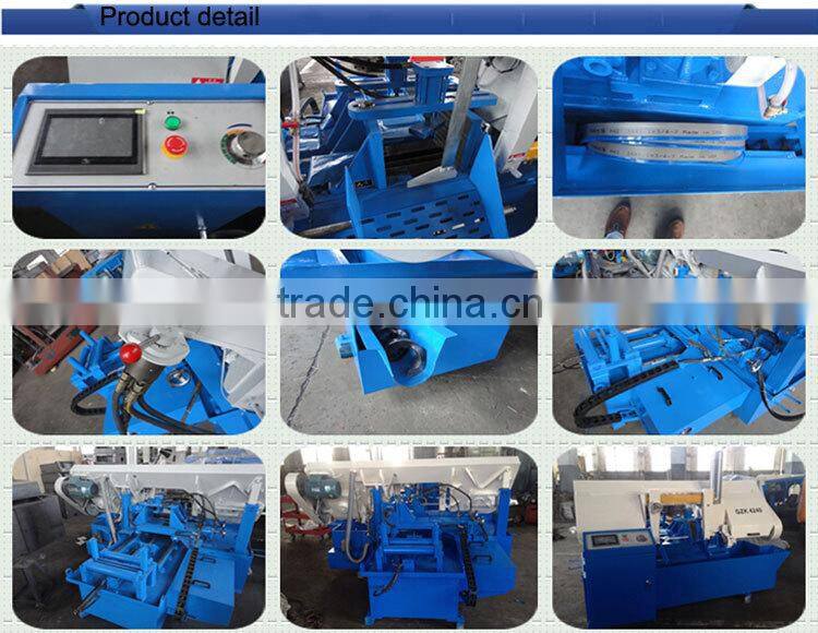 GZX4245 rotary 45 degree cnc bandsaw machine tool