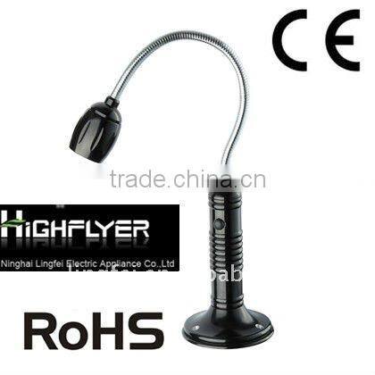 new mini led lighting flashlight with black rubber in the body LFL1133