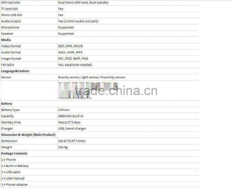 5.0 inch Origin Leagoo Alfa 2 mobile phone 3G smartphone MTK6580A Quad-Core 1GB RAM 16GB ROM Android 5.1 cell phones