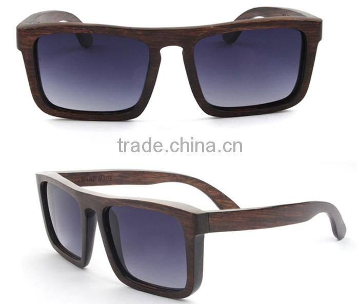 2016 colored glasses lenses wood polarized sunglasses