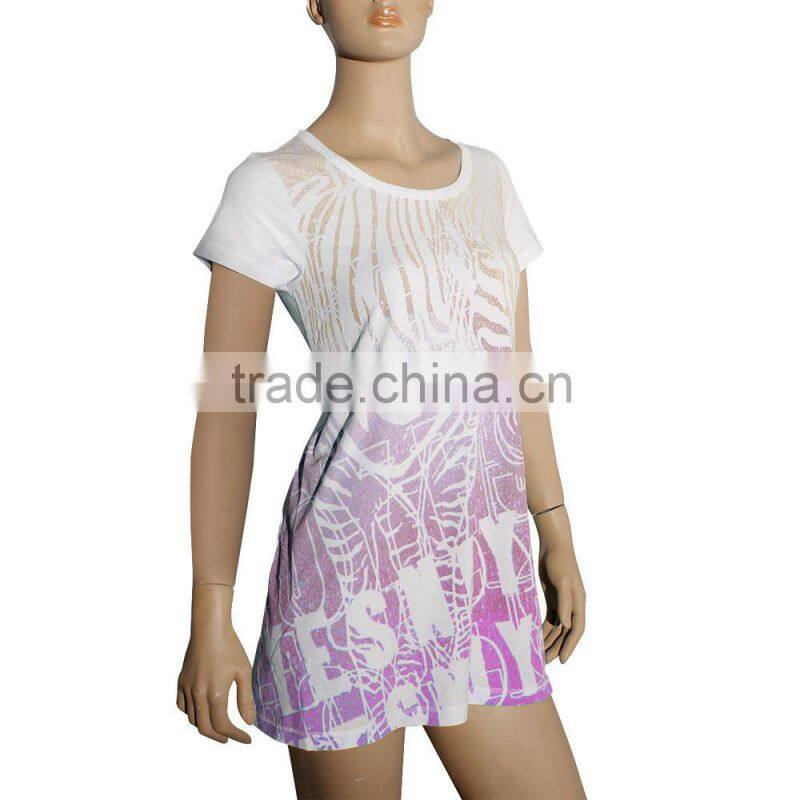 Full sublimated Custom designer 100 polyester dress shirt for women