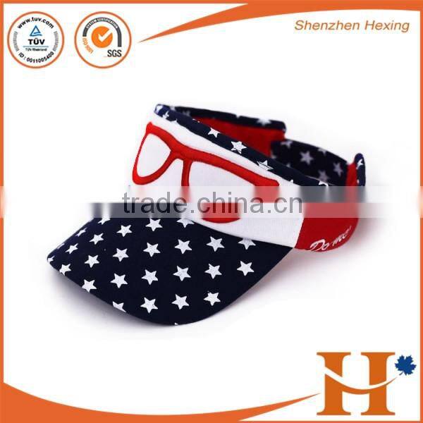 Custom high quality promotion visor cap transparent with competitive price