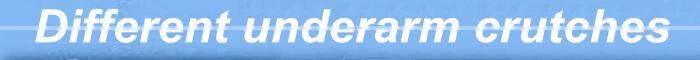 Standard height adjustable aluminum underarm crutches