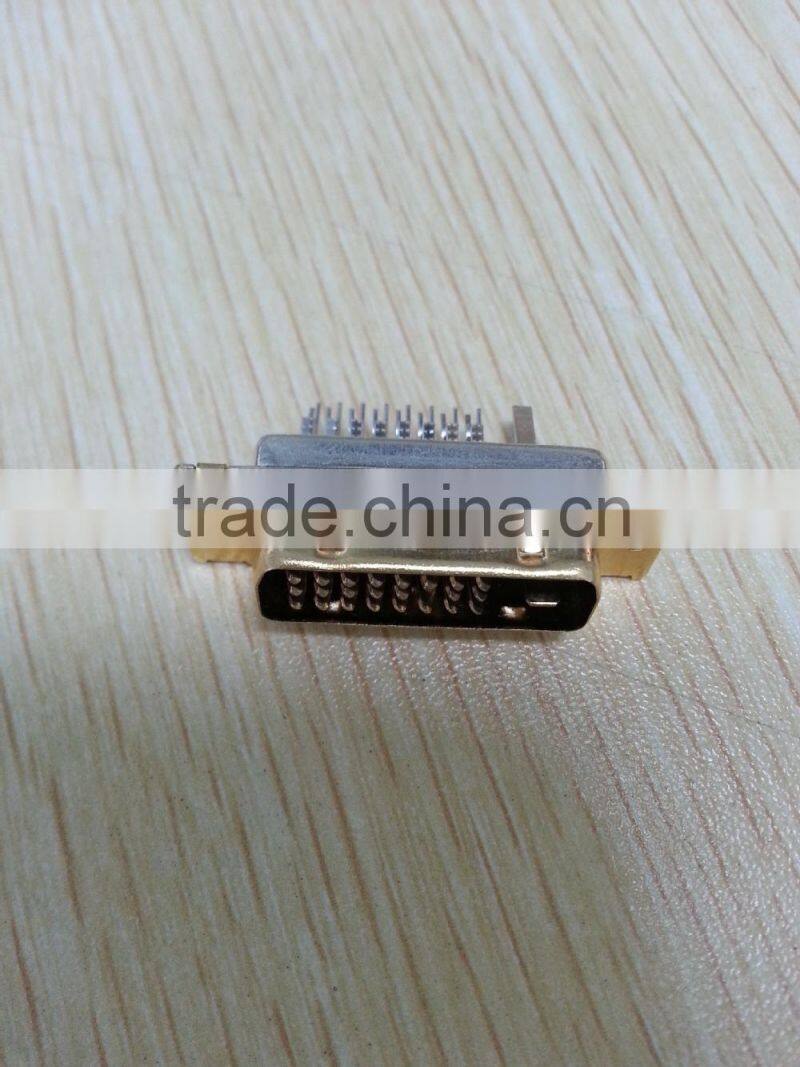 Professional manufacturer of dvi 24+1pin male solder type connector