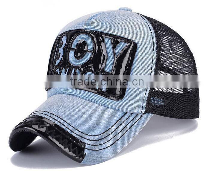 Summer Denim Mesh Sun-proof Breathable Couple Cap Hat