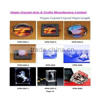 Crystal Dome print Santa Claus paperweight for Christmas