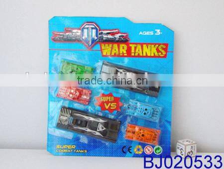 Cheap small plastic toy free wheel glider pop up army tank toy