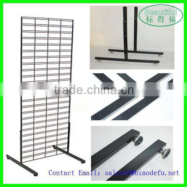 2015 Hot sale multifunctional Black Wire Mesh Slat Grid Display Panels