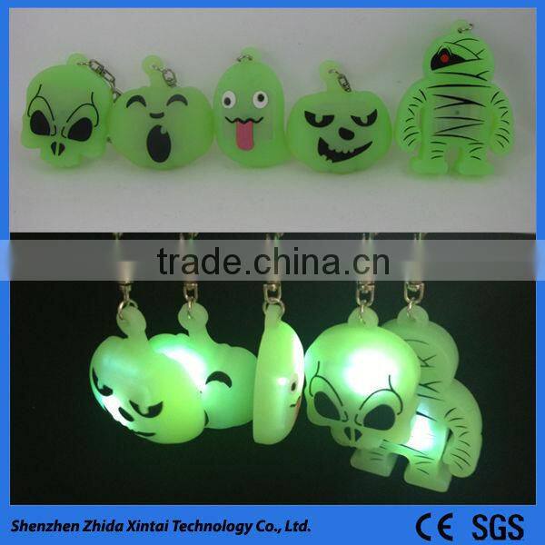 key decorative silicone LED light climbing keychain