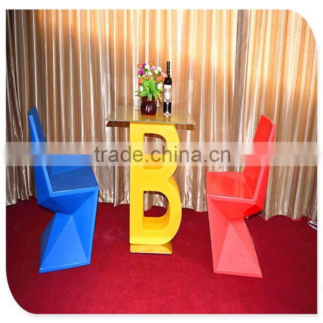 colorful front lit back lit light up small LED lighting numbers sign made in china